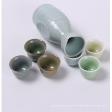 Haonai hot sale antique ceramic wine set